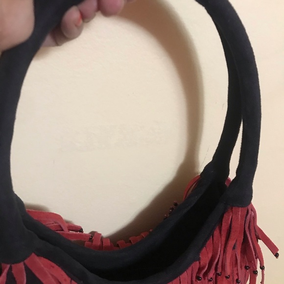 Bohemian Suede Fringe Bag - Picture 5 of 8